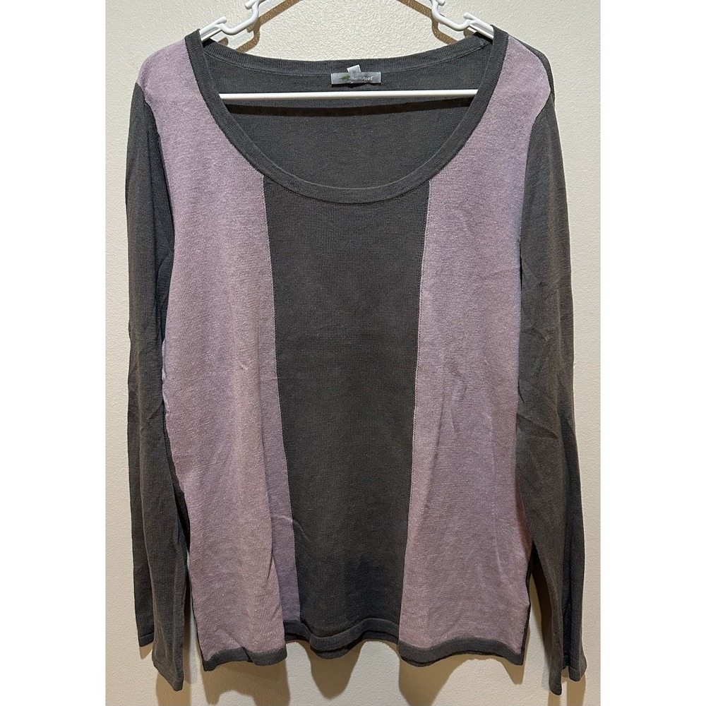 Horny Toad Gray and Purple Long Sleeve Tee